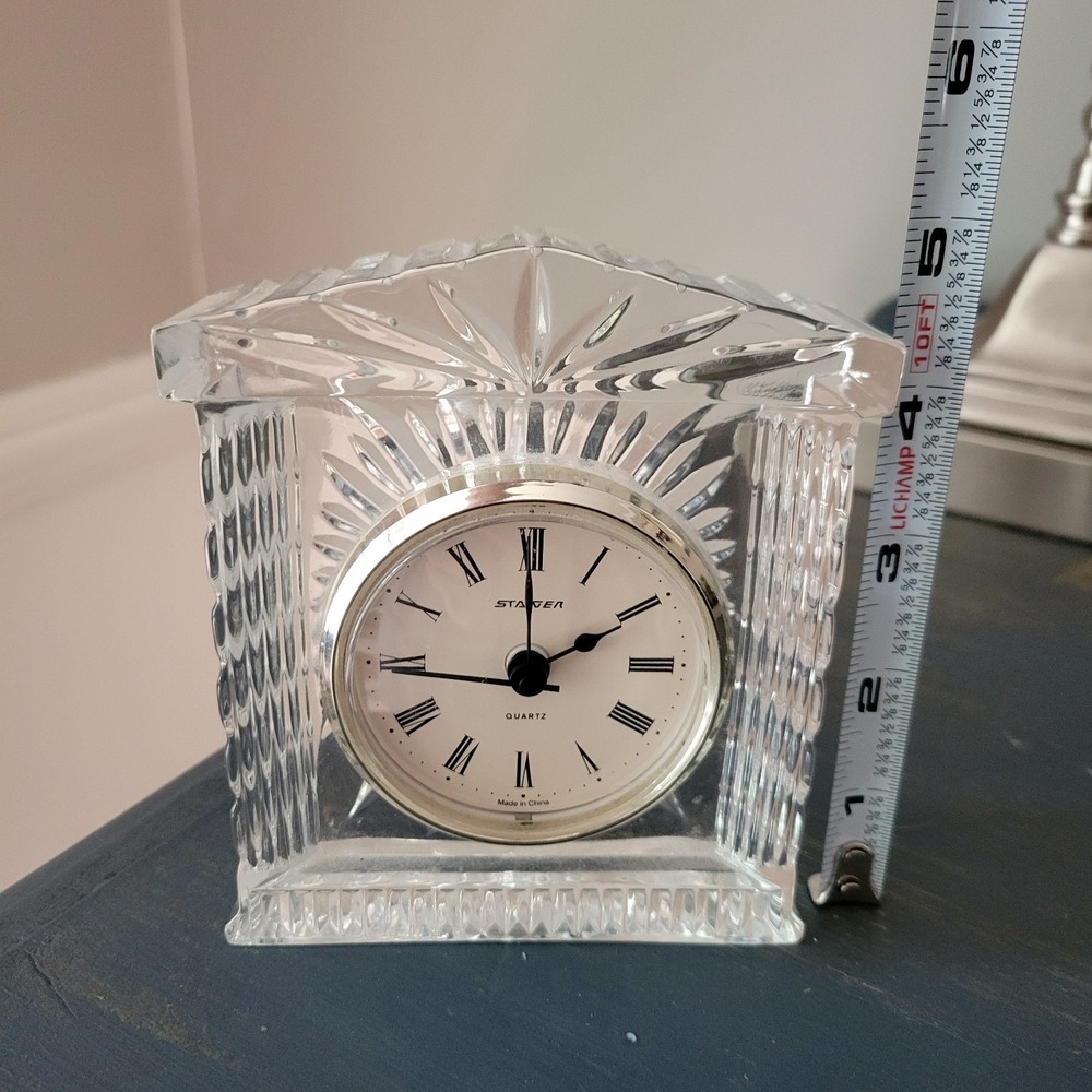 Vintage Staiger Crystal Desktop Clock Colonial Classic EXLT